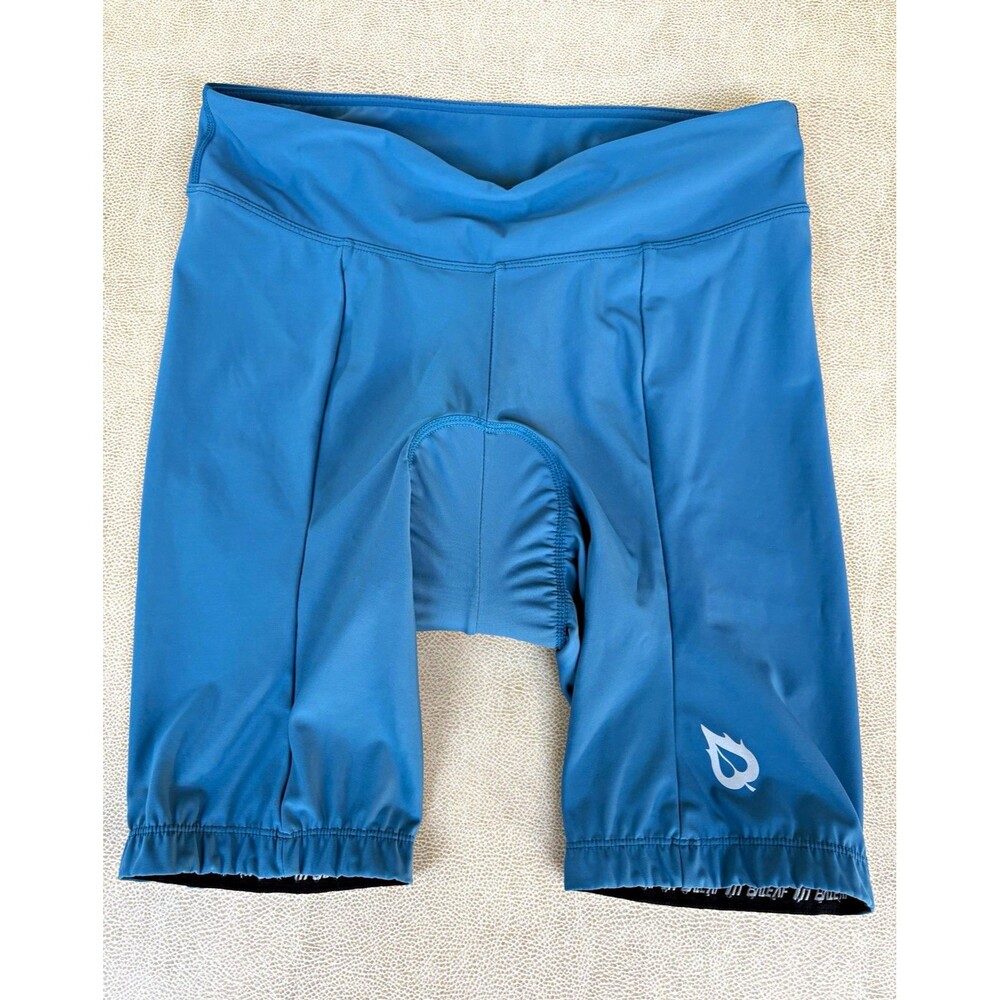 Baleaf  women XL Blue Padded Stretch Cycling Shorts Pull-On Athletic Fit